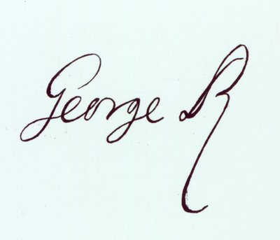Signature of George II by Unbekannt Unbekannt